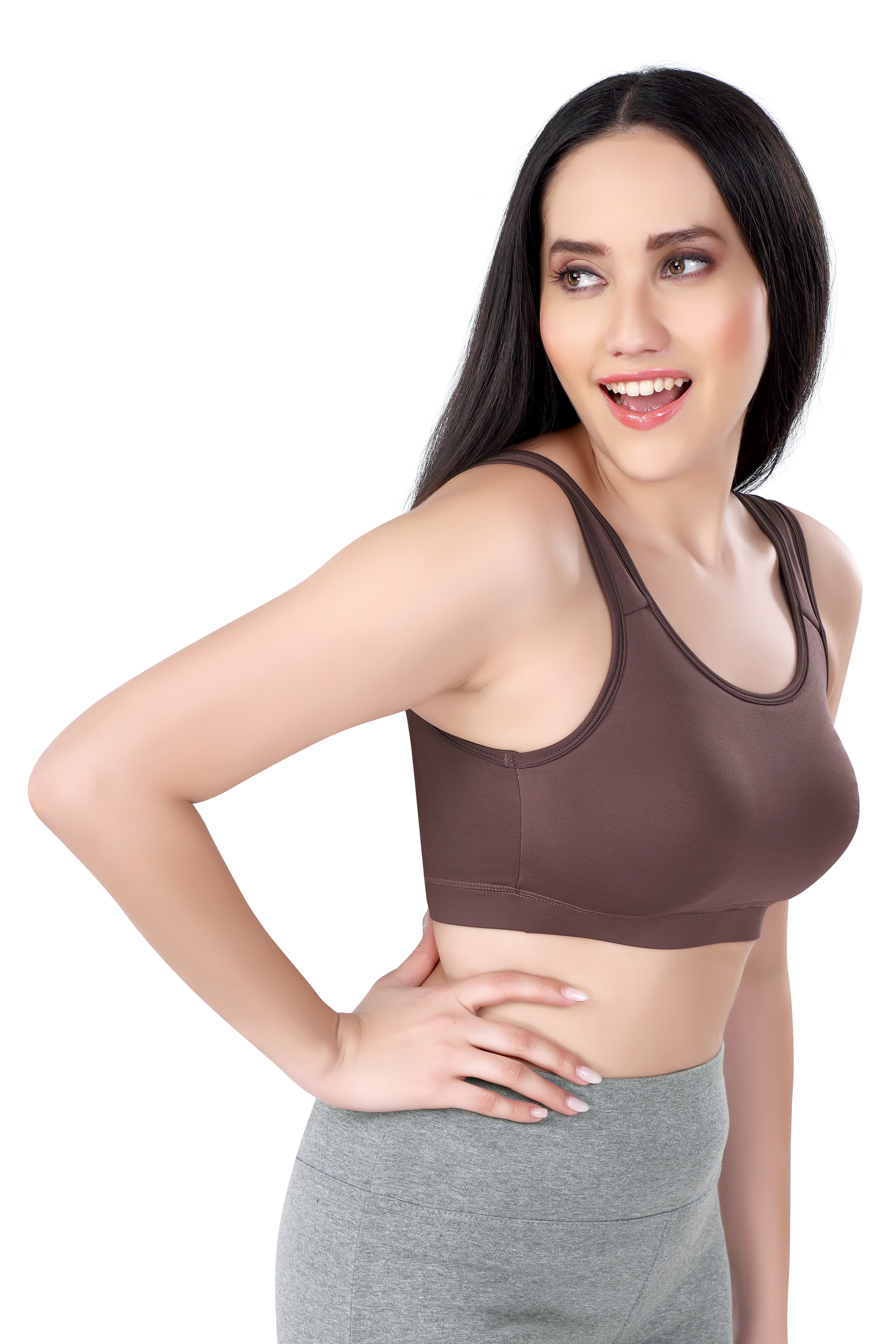 FLEX BRA | B CUP | NON - PADDED | NON - WIRED | DRYFIT LYCRA | SPORTS BRA