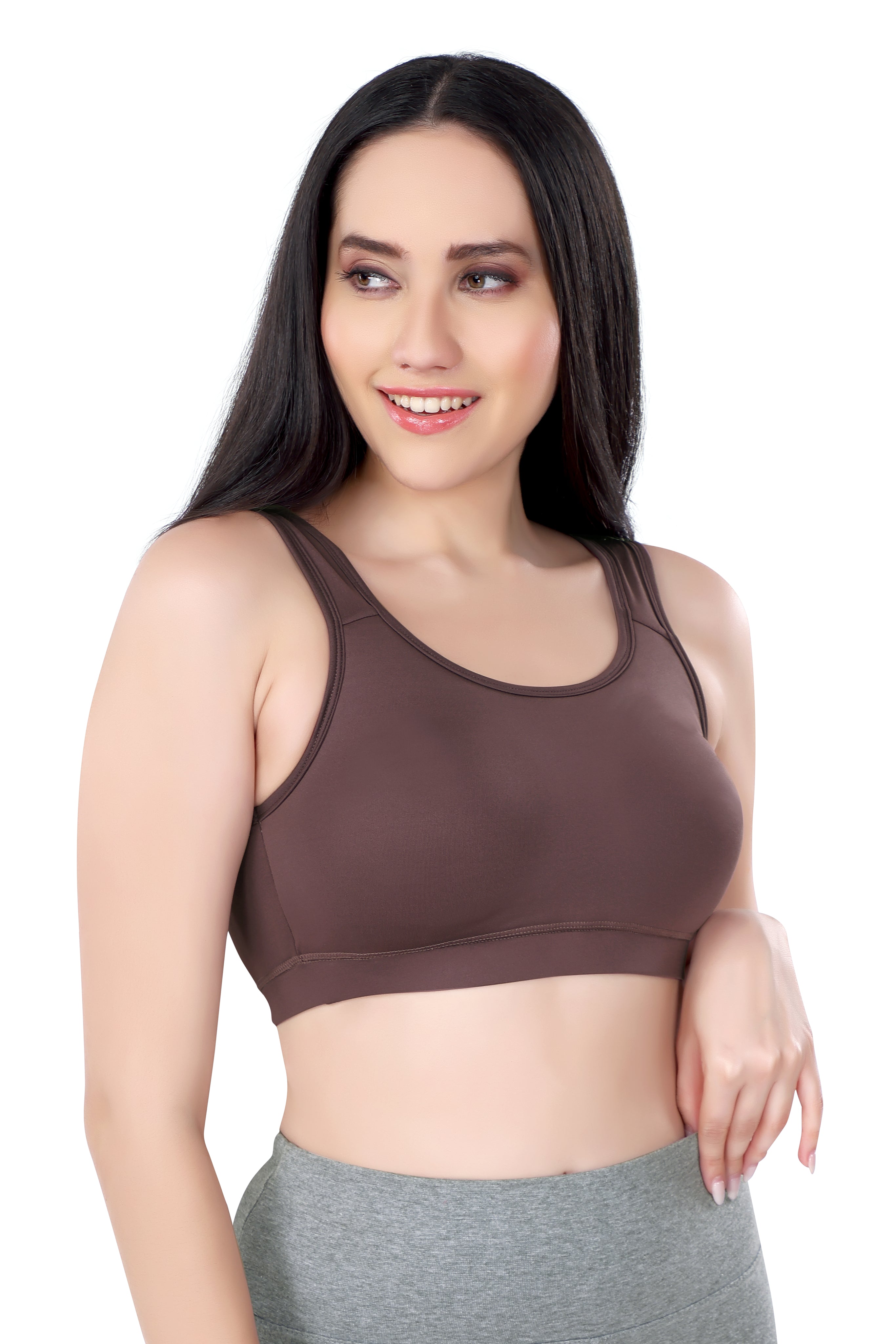 FLEX BRA | B CUP | NON - PADDED | NON - WIRED | DRYFIT LYCRA | SPORTS BRA