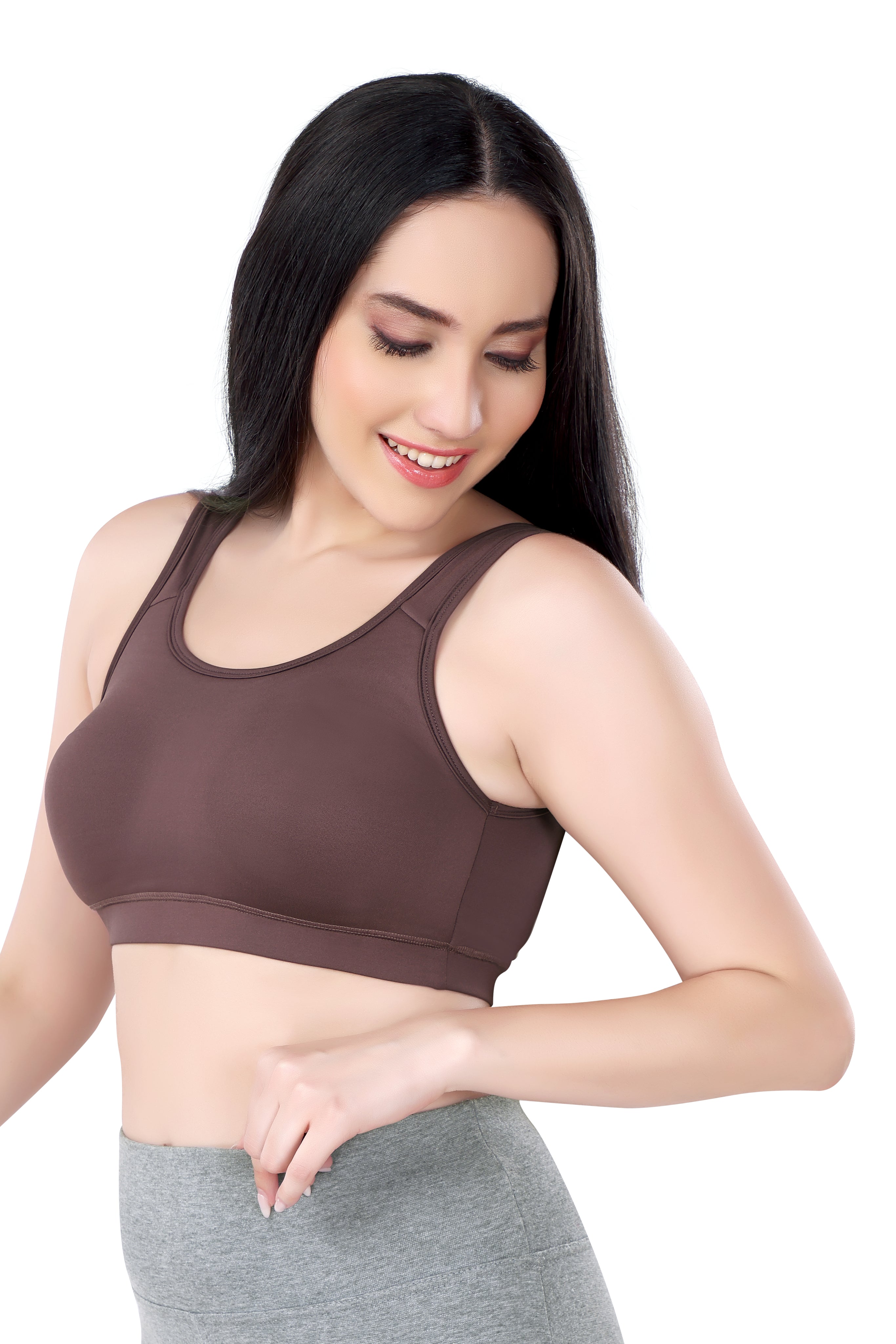 FLEX BRA | B CUP | NON - PADDED | NON - WIRED | DRYFIT LYCRA | SPORTS BRA