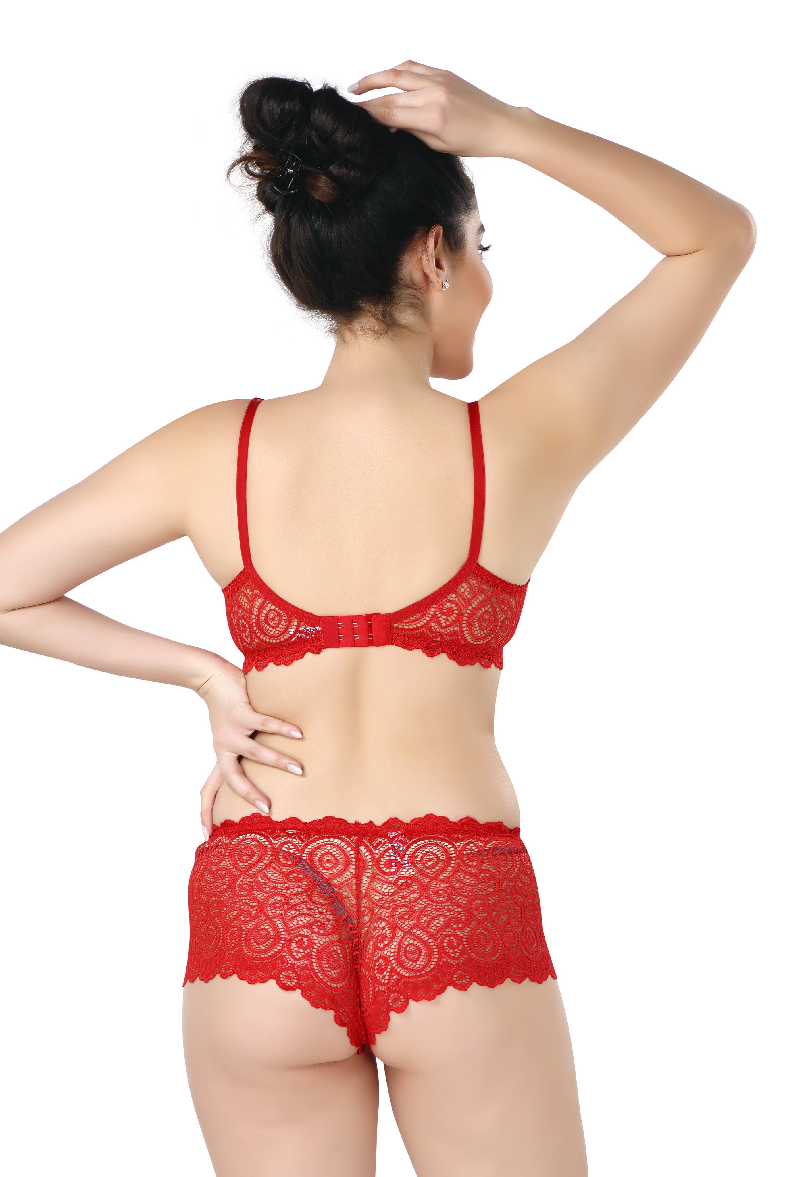 HOT SHOT SET | B - CUP | NON-PADDED SET | BRIDAL SET | LACE