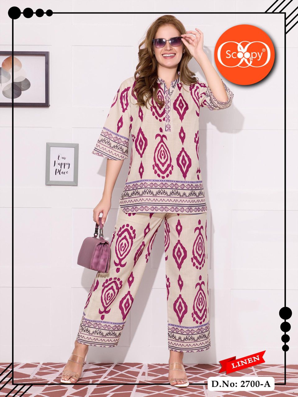 LINEN CO-ORD SET 2700 | SOFT LINEN | M - 2XL