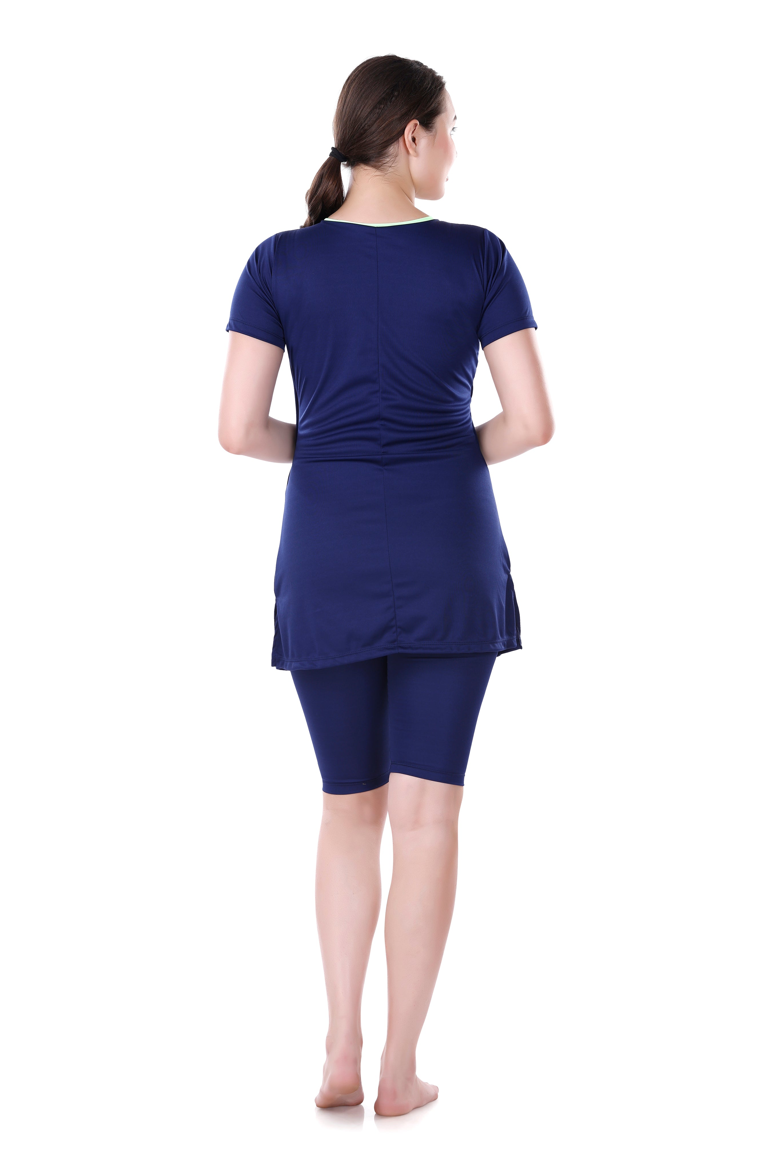 PAREE CHAIN KNEE LENGTH SWIMSUIT - FROCK STLYE