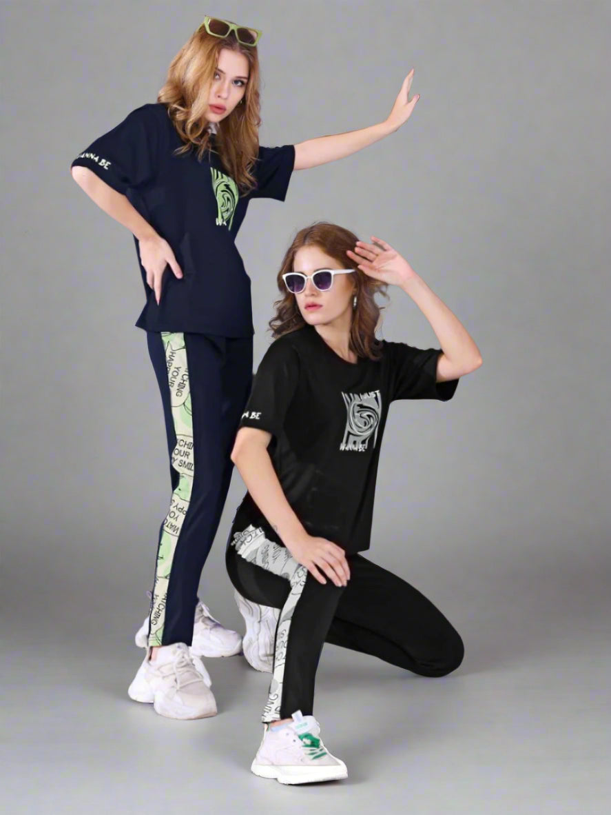 TENCEL PRINTED T-SHIRT PYJAMA SET 3431 A/B | PREMIUM SOFT FABRIC | M - 3XL
