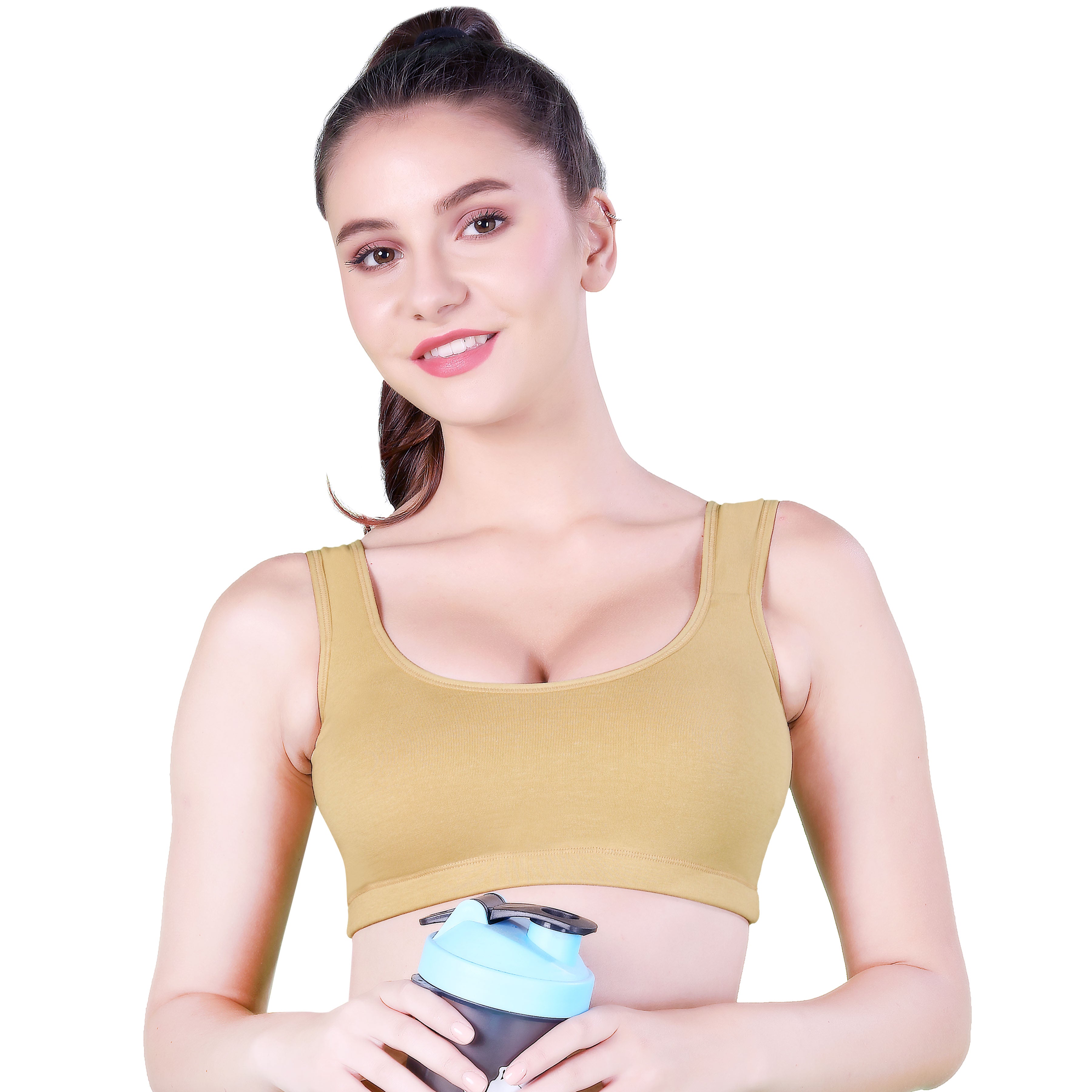 SPORTZ BRA | B-CUP | NON-PADDED | NON-WIRED | COTTON HOSIERY | SPORTS WEAR | TEENAGE BRA