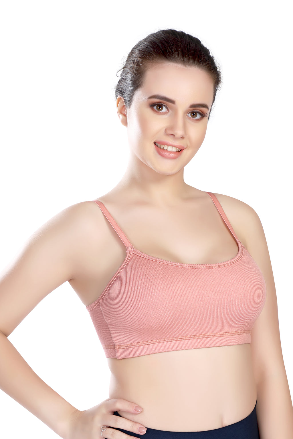 RIBZ BRA / B-CUP / NON-PADDED / NON-WIRED / RIBZ FABRIC / ACTIVE WEAR / TEENAGE BRA