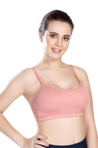 RIBZ BRA / B-CUP / NON-PADDED / NON-WIRED / RIBZ FABRIC / ACTIVE WEAR / TEENAGE BRA