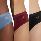 (PACK OF 3) CLOUD MODAL SEAMLESS PANTY | COTTON MODAL FABRIC | LOW WAIST | NO STITCH | SOFT FEEL