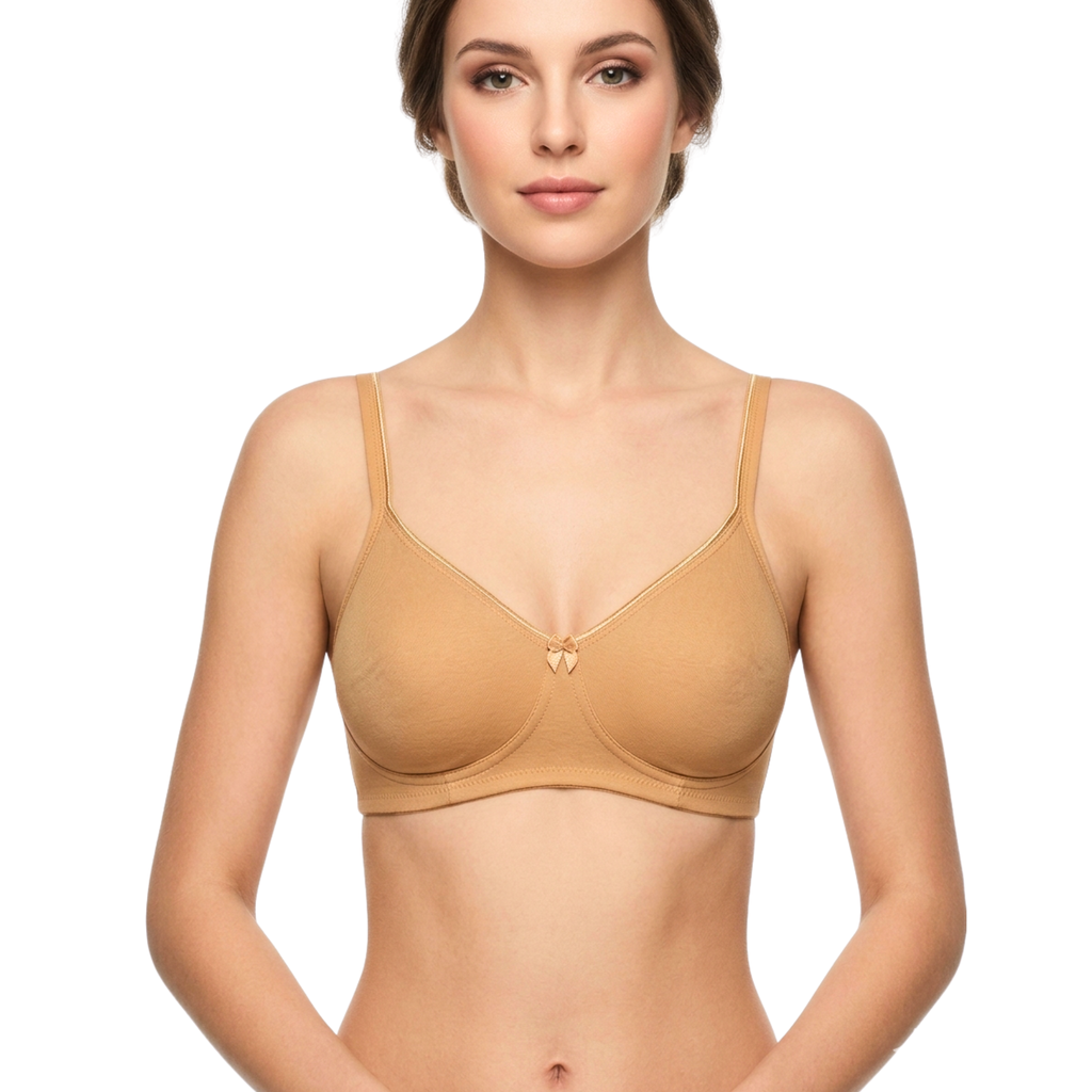 BOSTON BRA | SIDE CUSHION | B CUP | NON PADDED | NON WIRED | COTTON HOSIERY LYCRA | EVERYDAY TSHIRT BRA