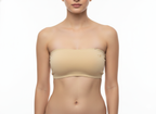 TUBE PAD BRA | PADDED WITH REMOVABLE PADS | NON WIRED | COTTON HOSIERY FABRIC | SEAMLESS | WITH REMOVABLE TRANSPARENT STRAP