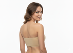 TUBE PAD BRA | PADDED WITH REMOVABLE PADS | NON WIRED | COTTON HOSIERY FABRIC | SEAMLESS | WITH REMOVABLE TRANSPARENT STRAP