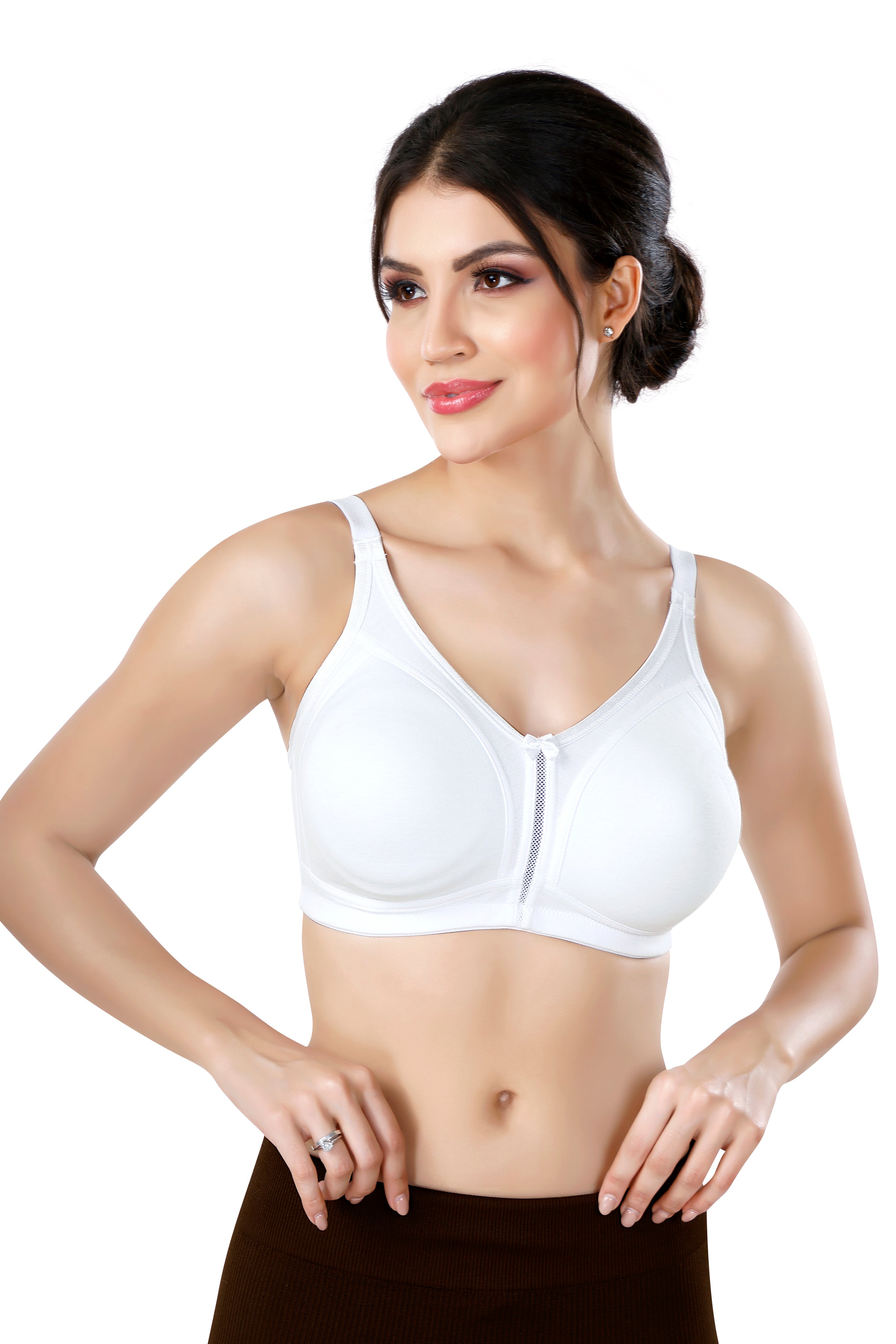 MOSCOW BRA | (D) CUP | SEMI PADDED | NON WIRED | FULL COVERAGE FOR HEAVY BUST | COTTON HOSIERY FABRIC