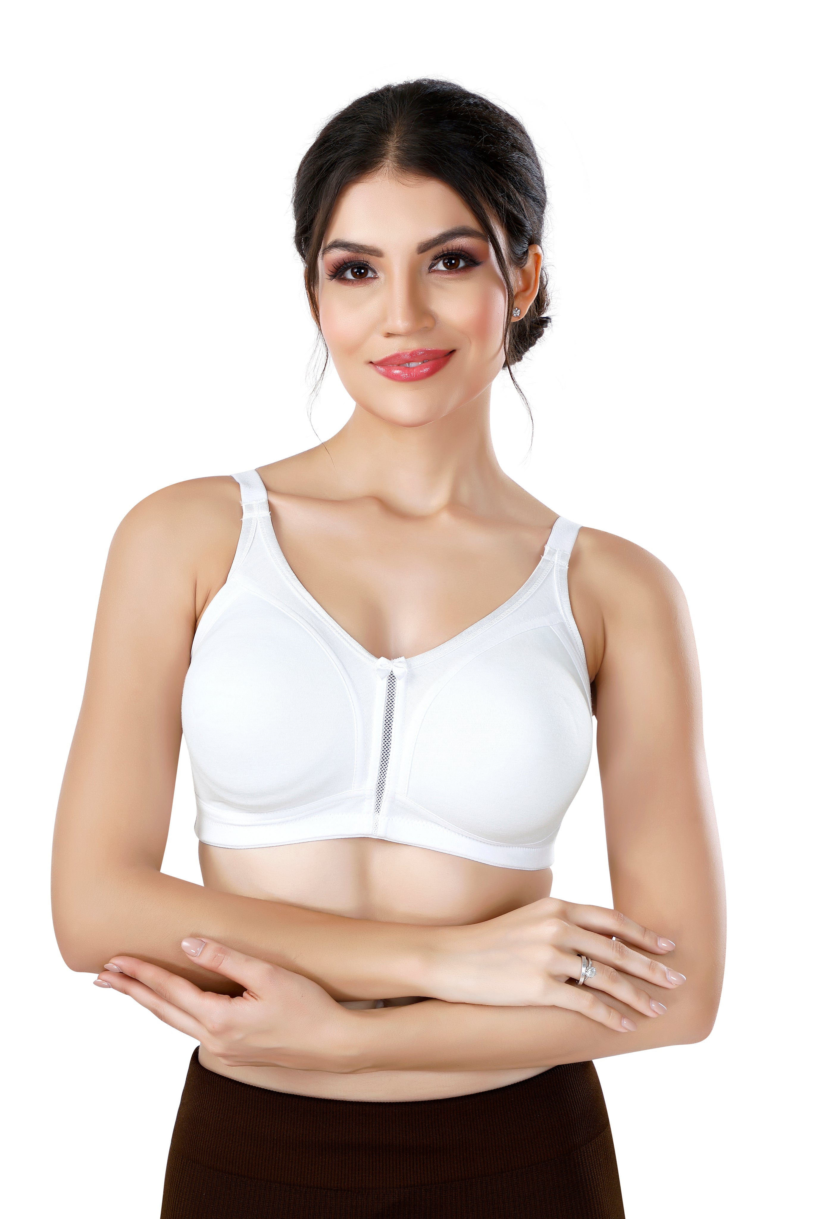 MOSCOW BRA | (D) CUP | SEMI PADDED | NON WIRED | FULL COVERAGE FOR HEAVY BUST | COTTON HOSIERY FABRIC