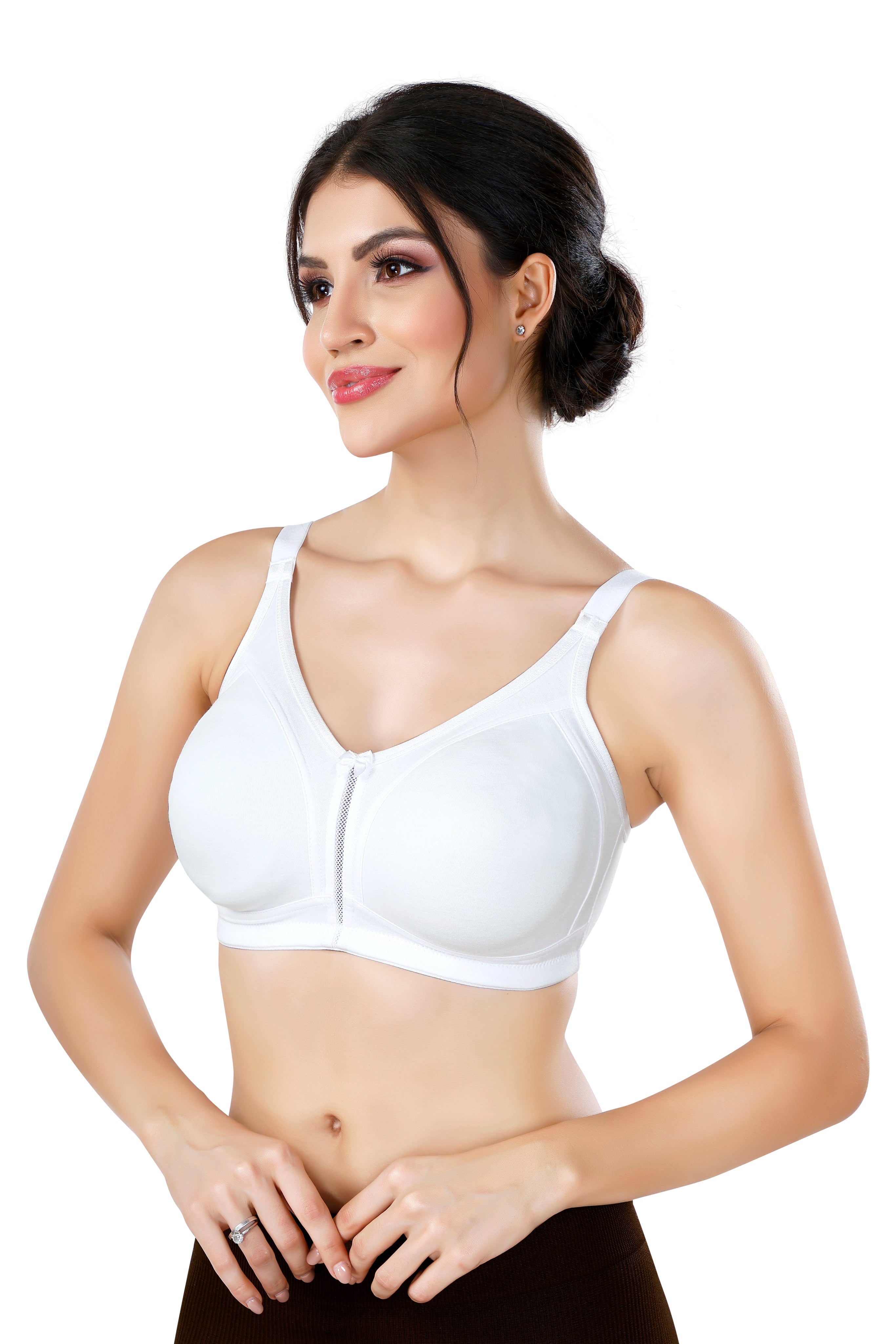 MOSCOW BRA | (D) CUP | SEMI PADDED | NON WIRED | FULL COVERAGE FOR HEAVY BUST | COTTON HOSIERY FABRIC