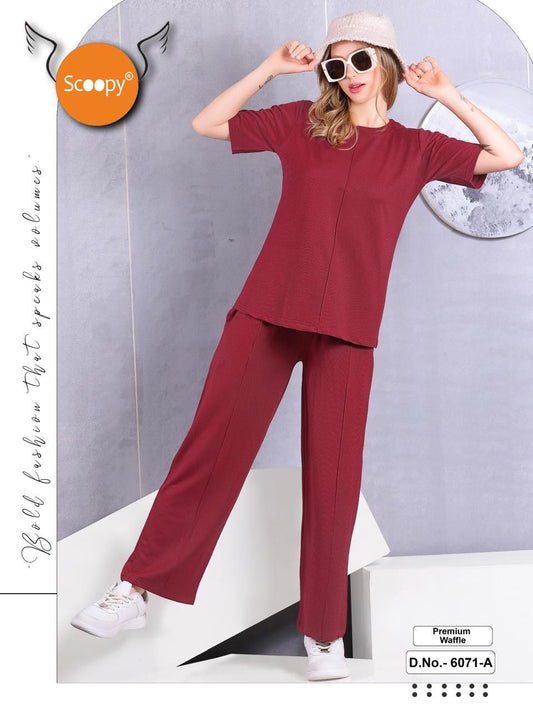 PREMIUM WAFFLE FABRIC 6071 A | SOFT TOUCH FABRIC | M - 2XL