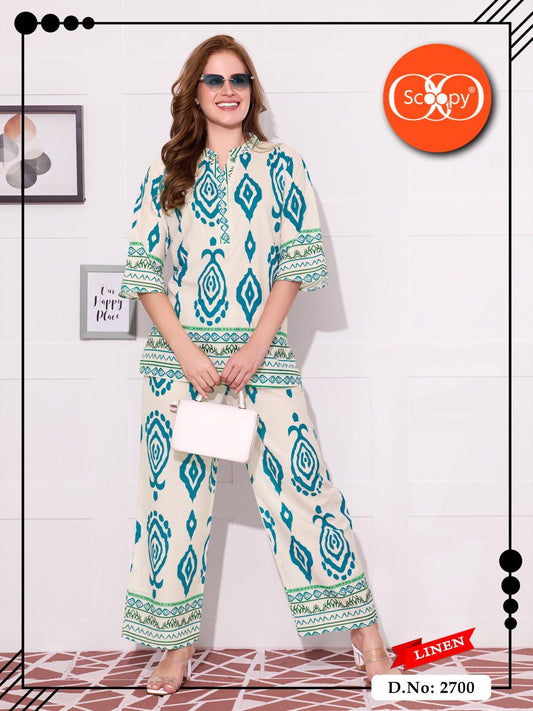 LINEN CO-ORD SET 2700 | SOFT LINEN | M - 2XL