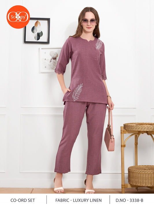 LINEN CO-ORD SET 3340 | SOFT LINEN | M - 2XL