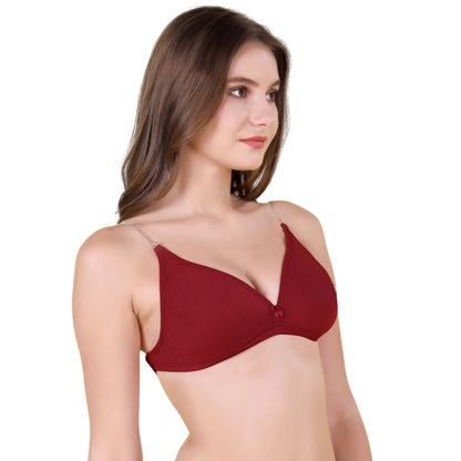 MIRROR BRA / B-CUP / NON-PADDED / NON-WIRED / BACKLESS BRA / FULL CUP BRA