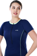PAREE CHAIN KNEE LENGTH SWIMSUIT - FROCK STLYE