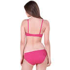 SCOOPY SET | B-CUP | NON-PADDED SET | NON-WIRED | PLAIN SET | FULL CUP BRA SET