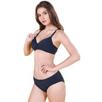 SUGAR PAD SET | B-CUP | PADDED SET | NON-WIRED | PLAIN SET | FULL CUP BRA SET